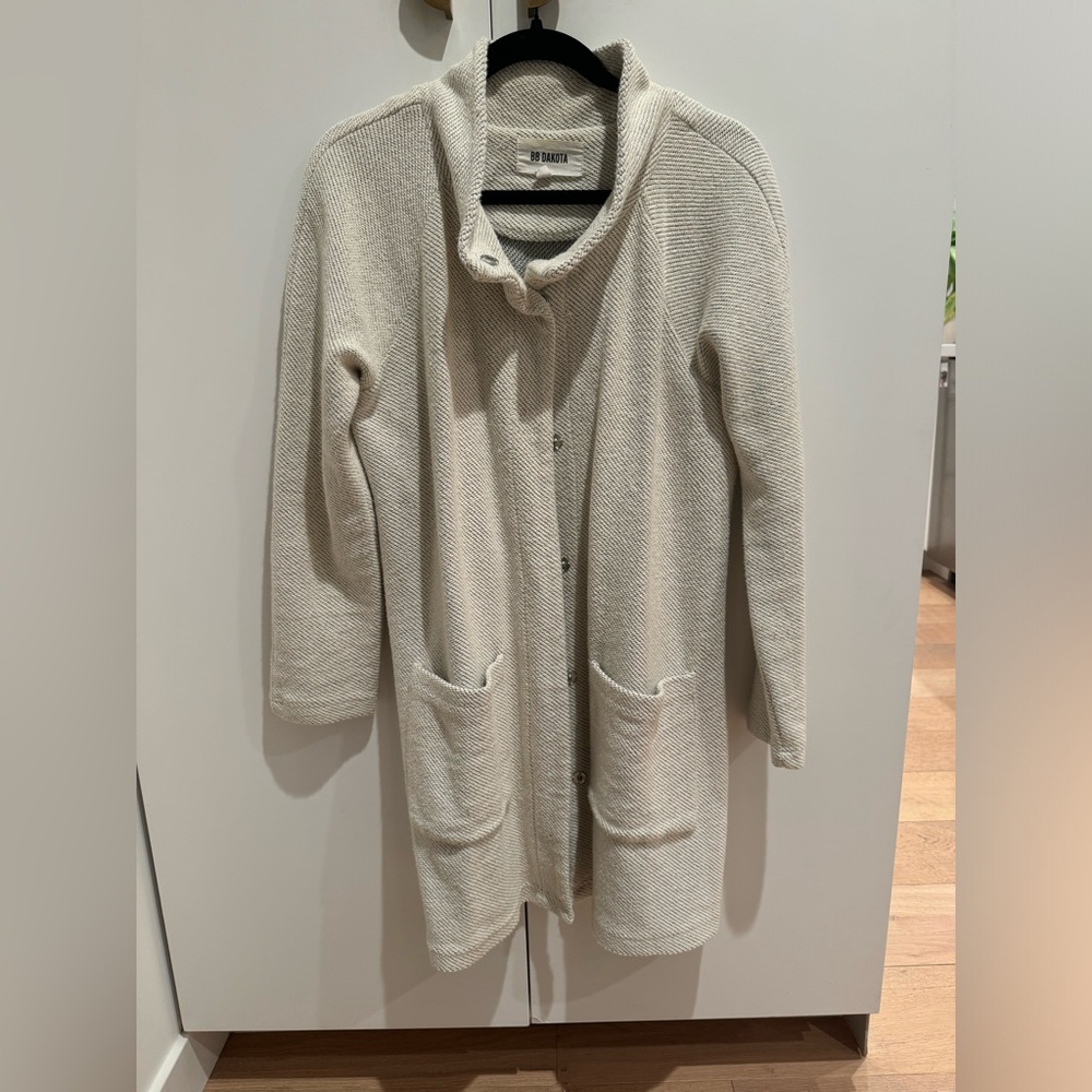 Textured BB Dakota Jacket - cream/grey